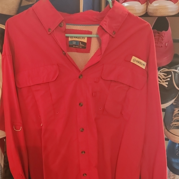 Mens large magellan button down - Picture 1 of 4